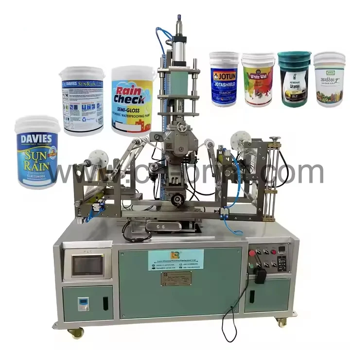 LC Brand Multifunctional Semi-Automatic PLC Control  heat transfer machine for plastic bucket Plastic PP Cup Bottle Oil Pail