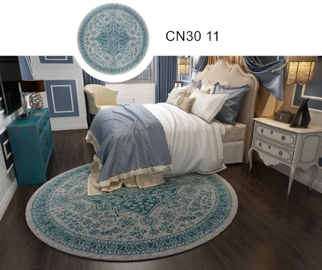 High Quality Bedroom Soft Area Persian Carpets Round Rug Turkish Carpet