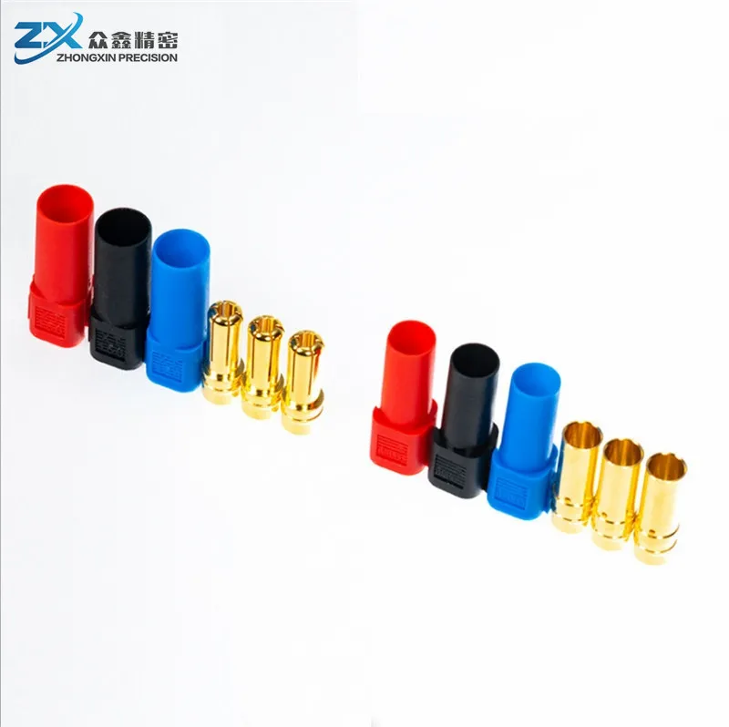 6MM Larger High Current Gold Plated XT150 Male Female Banana Plug Connector Power Adapter RC Lipo Battery Bullet Connector Set