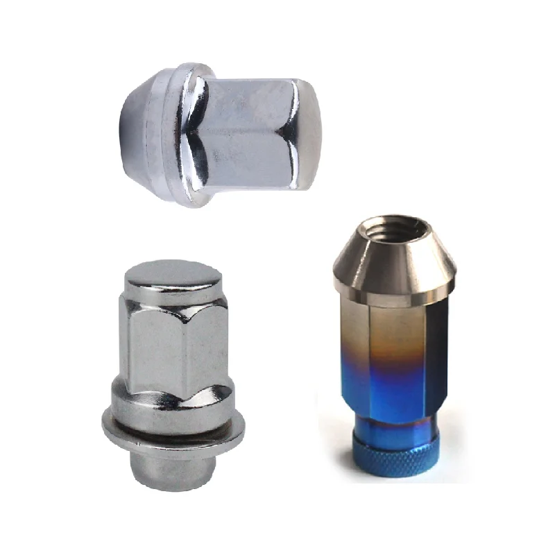 Professional Customization Customize M12x1.5,  aluminium carbon steel different styles colored spline long truck wheel lug nuts/