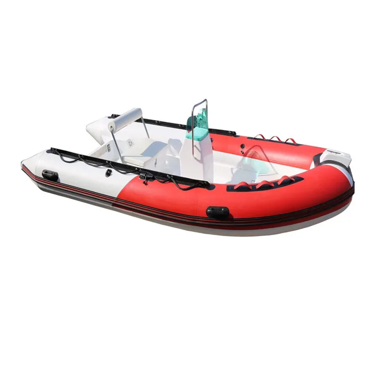 china wholesale cheap hypalon material rigid fiberglass hull inflatable fishing cabin rib boat