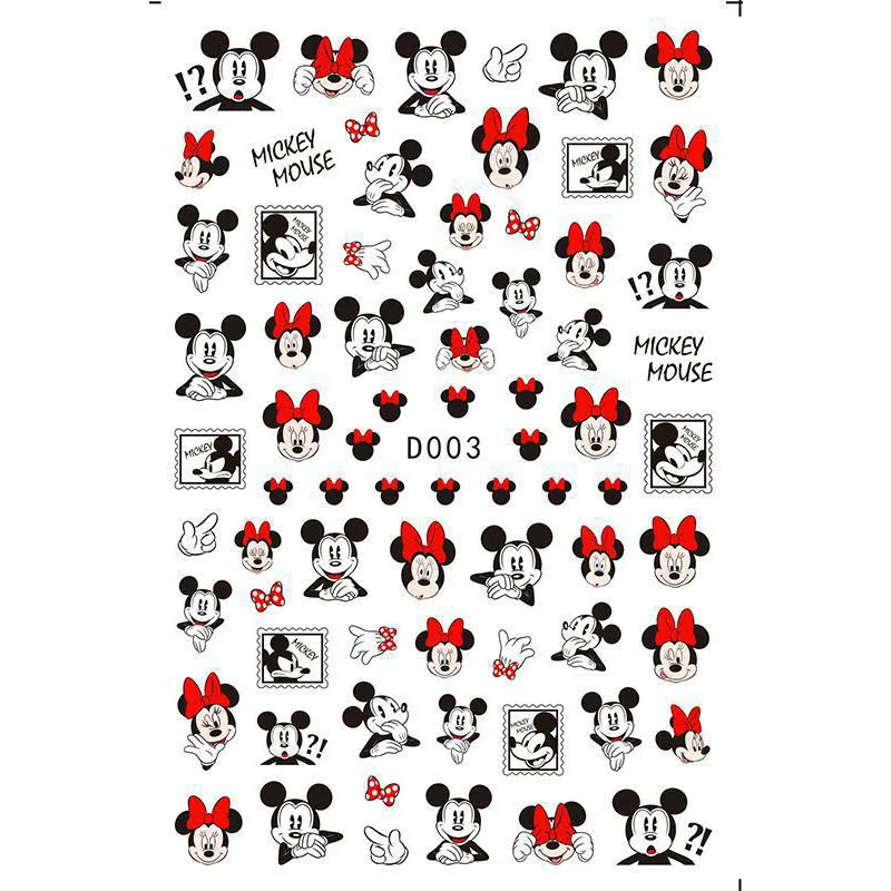 3D Cartoon Character Duck Mickey Series Nail Stickers For Nail Tips Art Decal Decorative