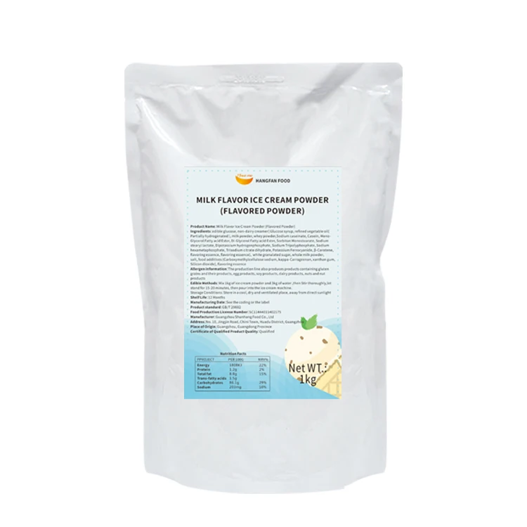 
Manufacturer Soft Serve Home Made Milk Ice Cream Powder Mix 