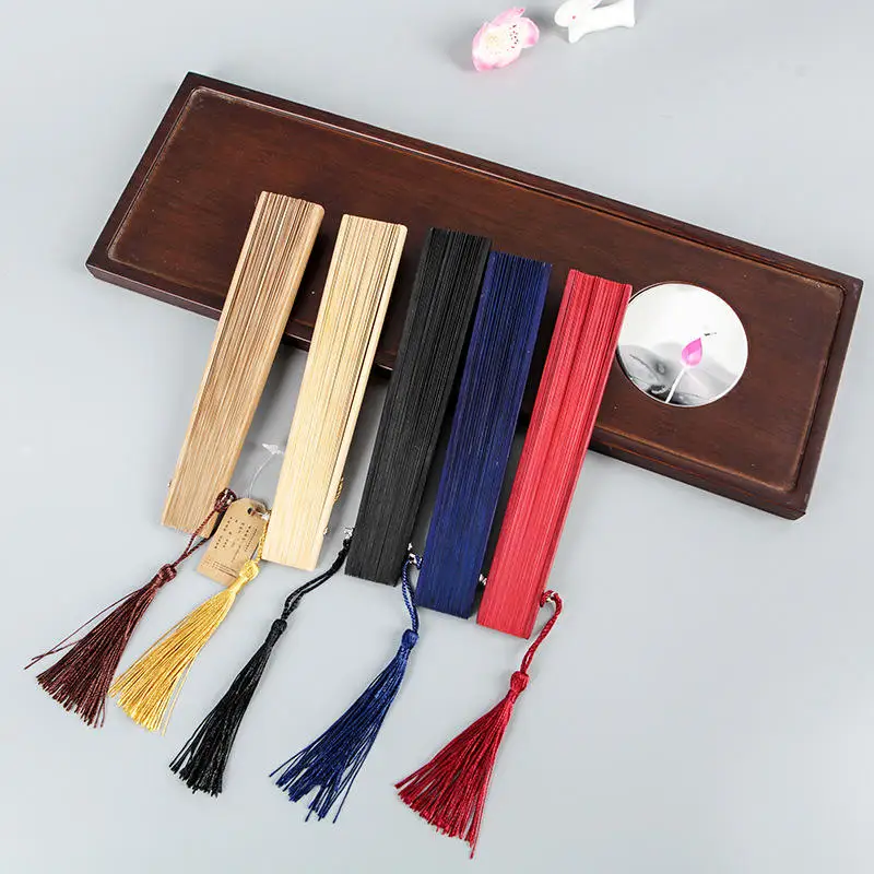 High Quality Decorative Hand Fan Wedding Custom Bamboo Printed Fabric Folding Hand Fans