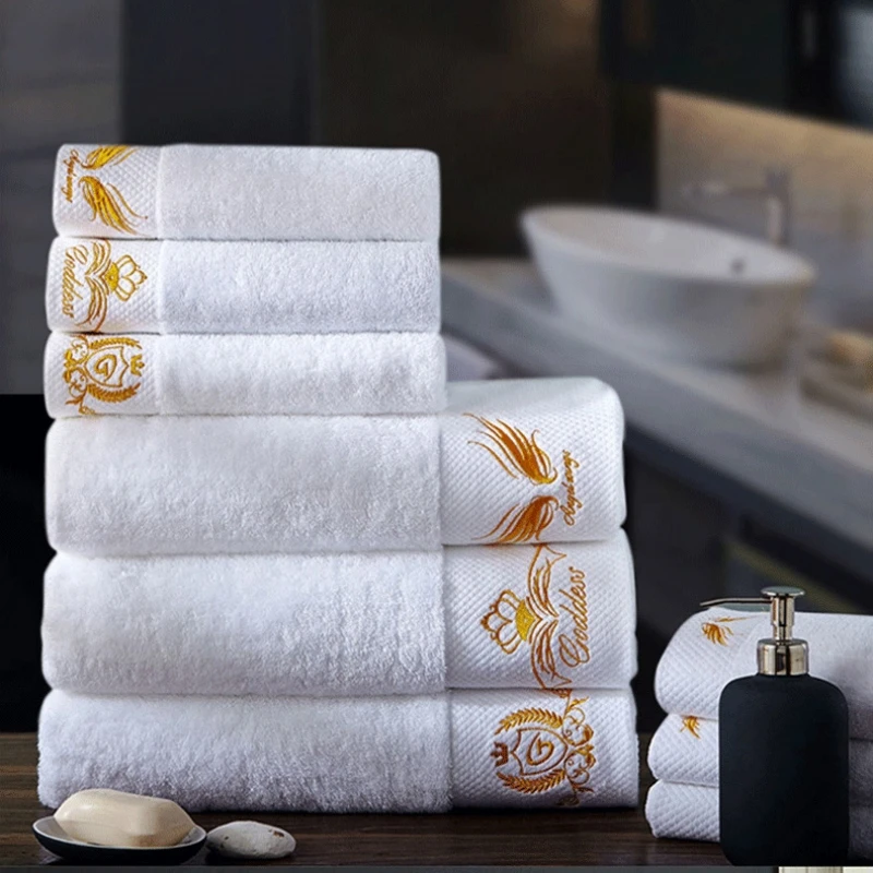 Wholesale Cotton Bath Towel Luxury Hand Face Towel Set Hotel Towel