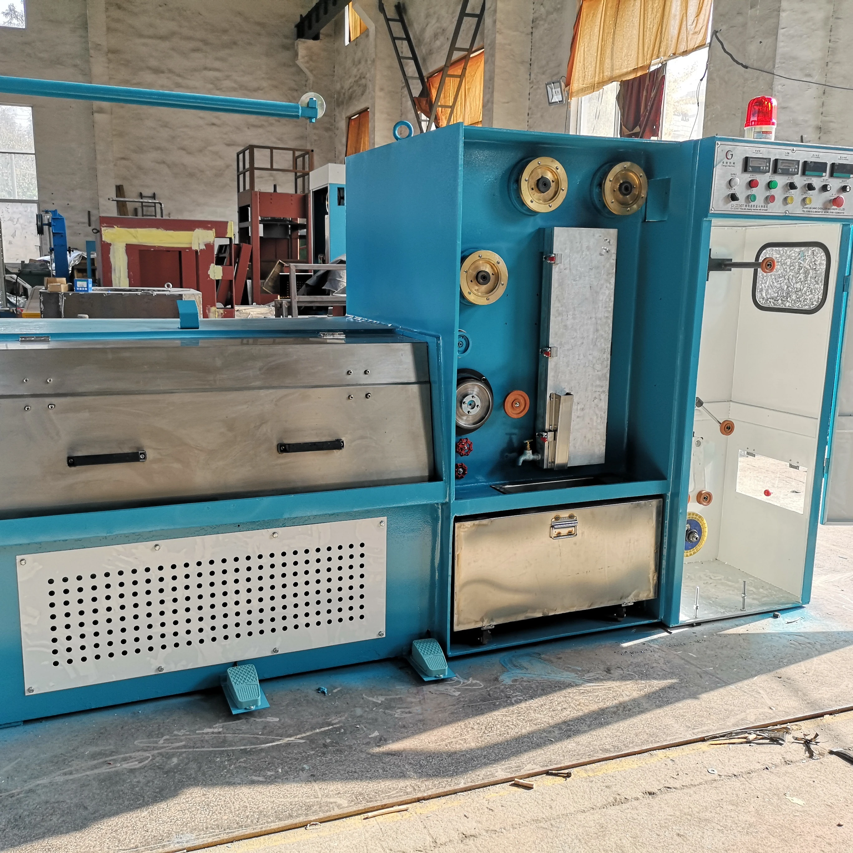 cable machine 14DT drawing cca wire drawing machine plant