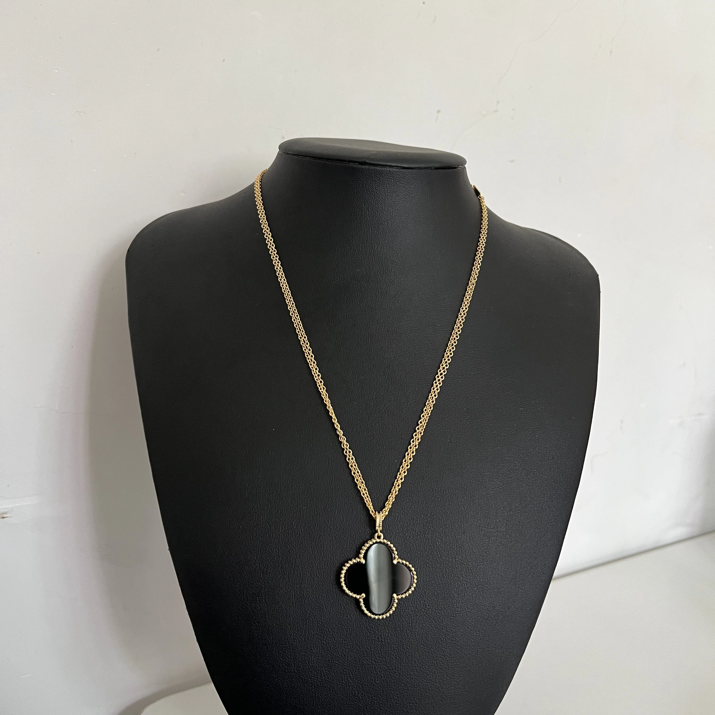 New Large Flower Necklace Sweater Necklace Plated with 18k Gold 25mm Flower Versatile High end Jewelry