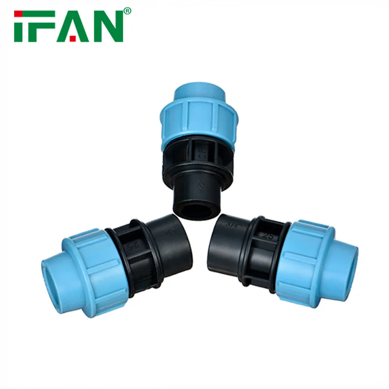 Water Supply Pp Compression Female Tee Compression Irrigation Hdpe Pipe Fittings