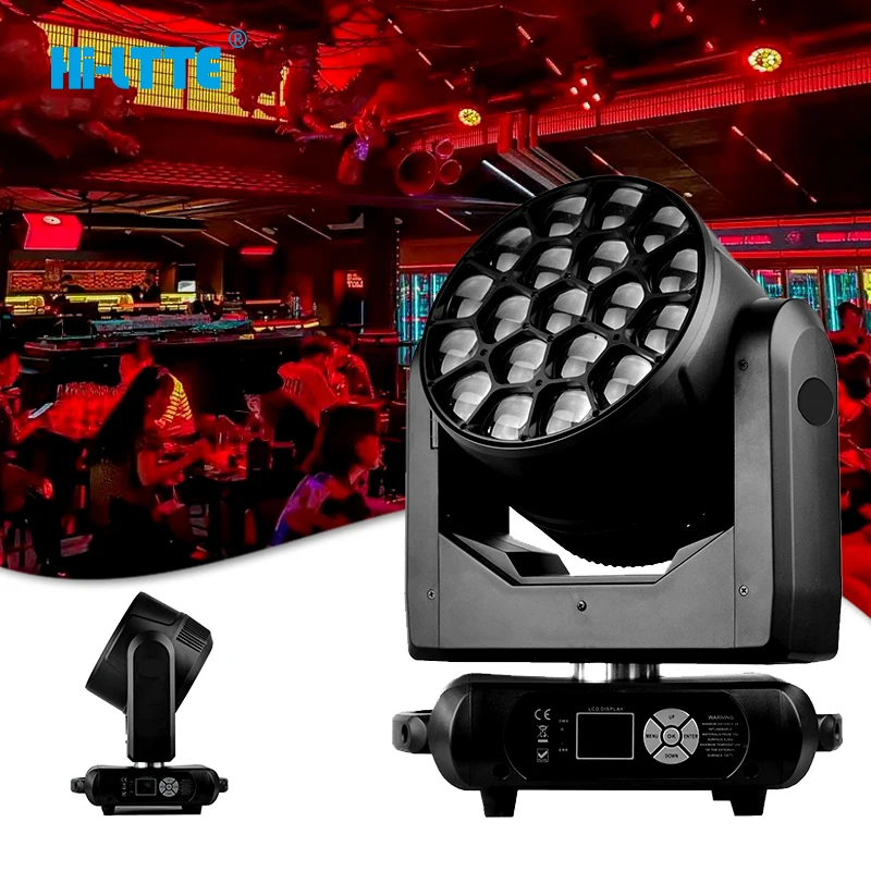 RGBW 4in1 led stage lights night club DJ Stage Party 19x15w bee eye moving light moving head wash light