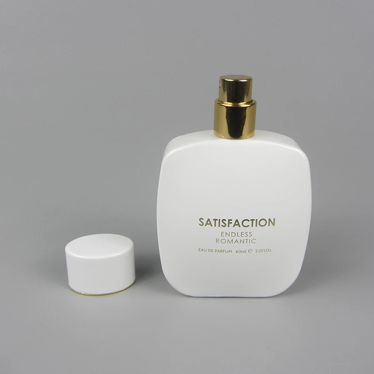 50 мл Белая Косметическая упаковка квадратная пустая стеклянная бутылка для духов