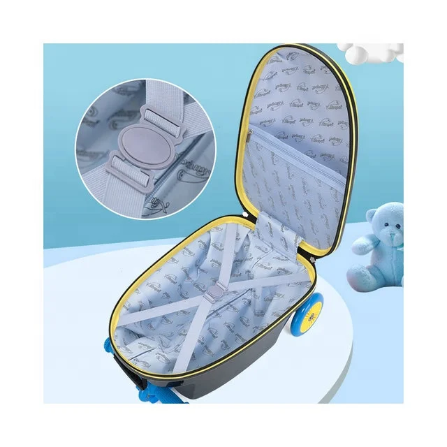 Animal Scooter Trolley Case Ride Suitcase Scooter Bag for Travel Trip for Kids Customized Logo Polyester Unisex ABS 16 Inch