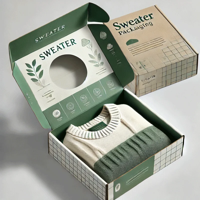 custom personalized recycle versandkarton carton apparel luxury clothing corrugated sweater shipping boxes with logo packaging
