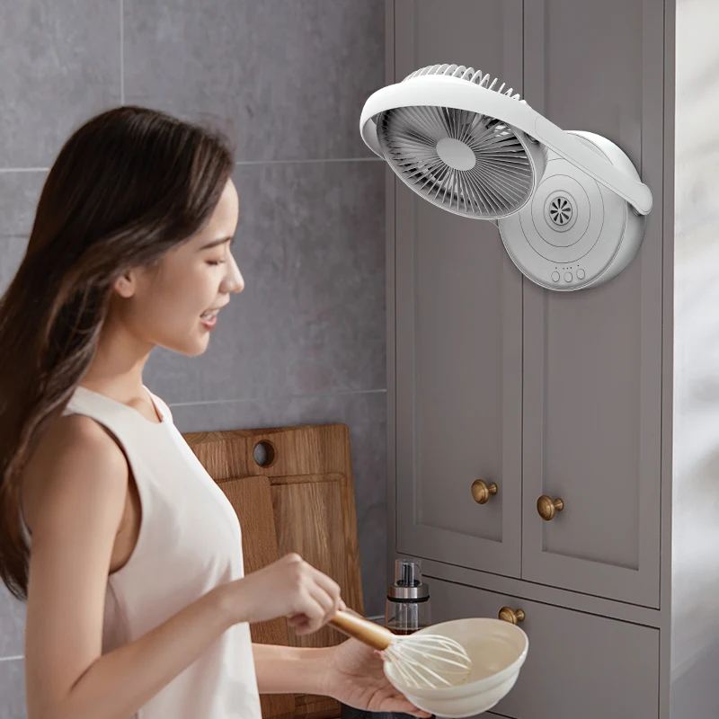 2022 hot sell personal powerful remote control portable ac dc small led chargeable table fan