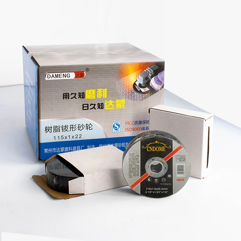 CNDOME High speed 4 1 2 inch 115mm super thin grinder disc Cutting disc For Inox metal stainless steel with MPA certificate