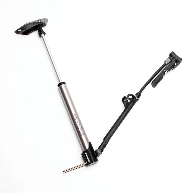 Giyo GM71 Clever Valve High Pressure Bike Pumps Bike mini air pumps With Soft Hose&Gauge PRESTA AND SCHRADER Bicycle Hand Pumps