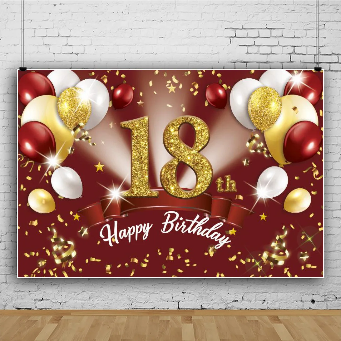 18 years old 21 years old champagne gold rose gold happy birthday cross-border new photo material photography background