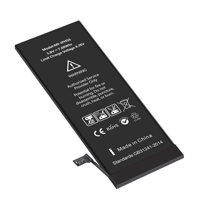 Оригинальные Подлинная oem Аккумулятор для iphone 5s литий ионный батареи Цена по прейскуранту завода-изготовителя высокой емкости