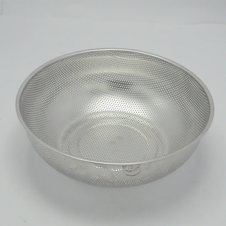 Stainless Steel Drain Basket Kitchenware Round Vegetable Water Colander Fruit Washing Basin Sieve Collapsible