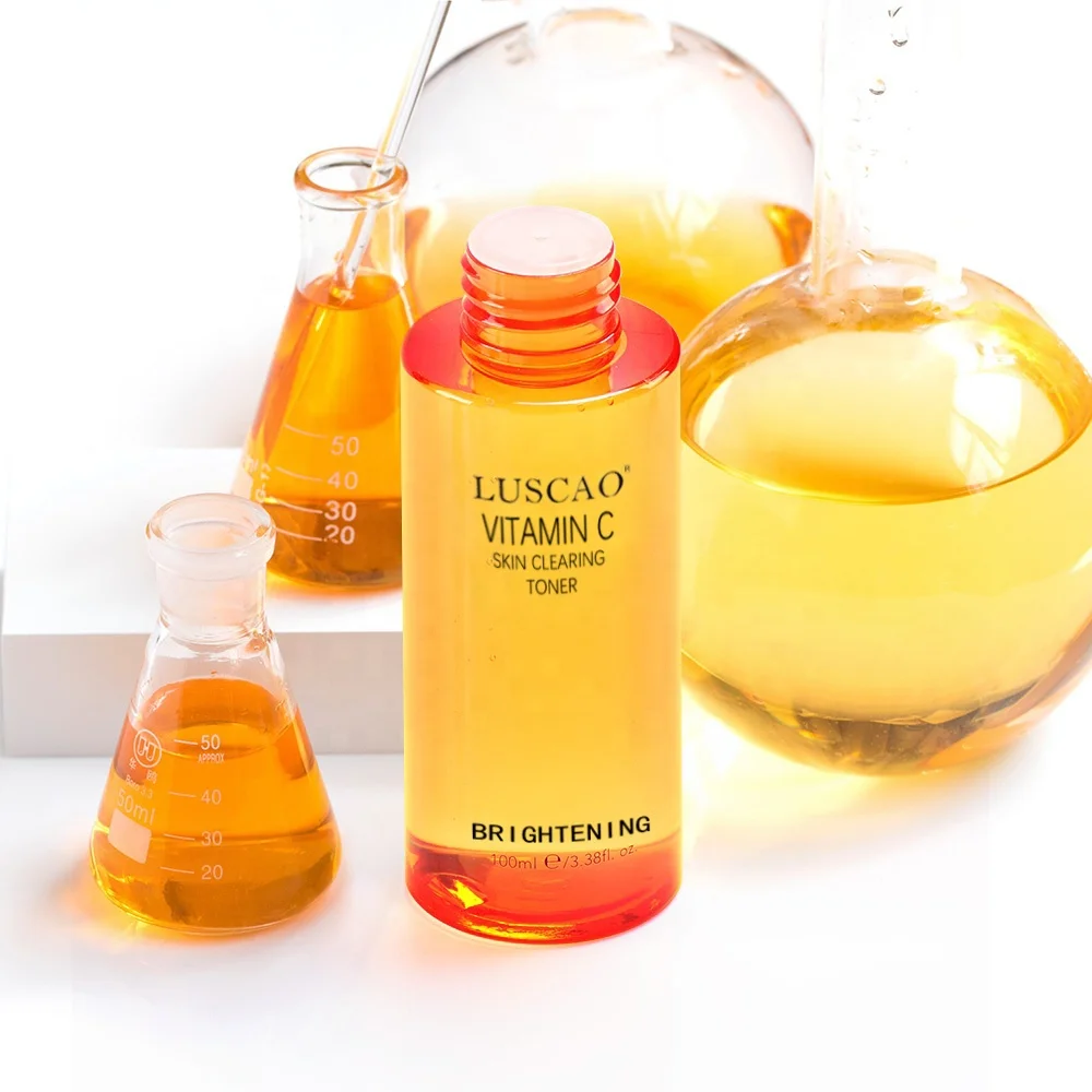 Private Label OEM Organic Rejuvenating Whitening Facial Skin Care Vitamin C Face Toner