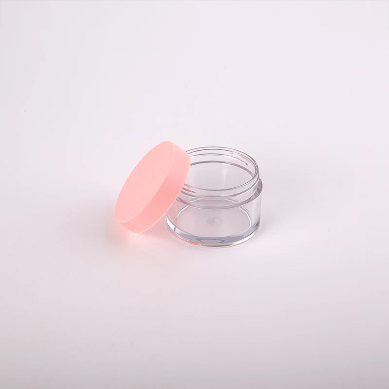 50g 100g 200g 250g 300g 400g 8OZ PETG Luxury Plastic Cosmetic Container Frost Cream Jar with pink lids for Acrylic Powder jars
