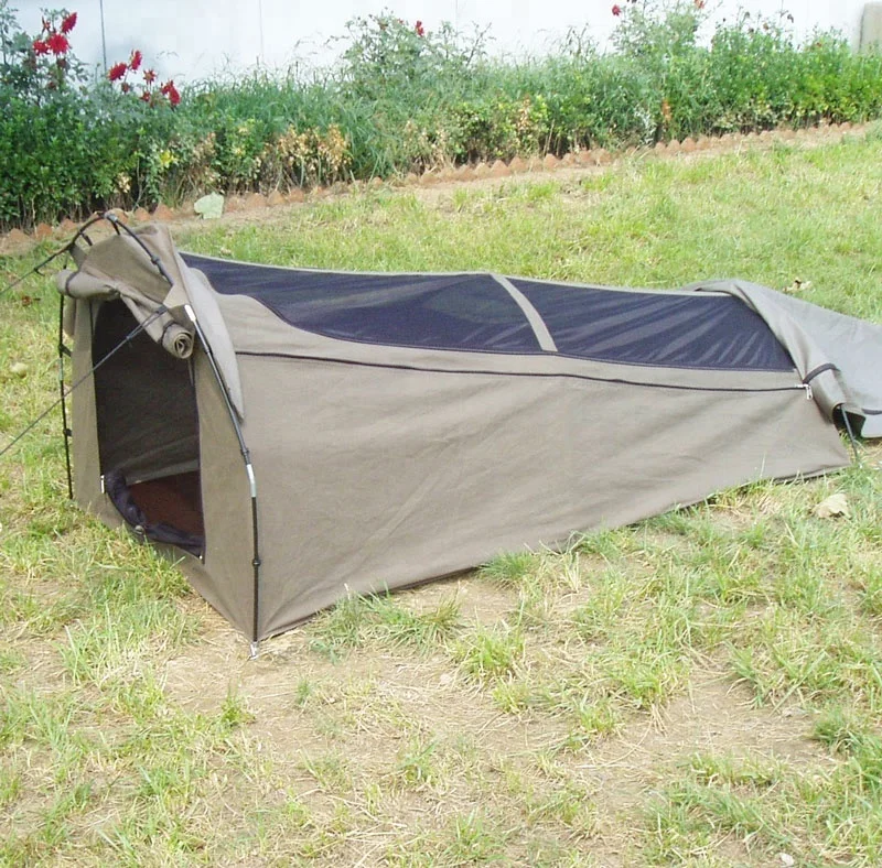 
Australia small type two pole swag tent for camping cotton canvas swag tent 