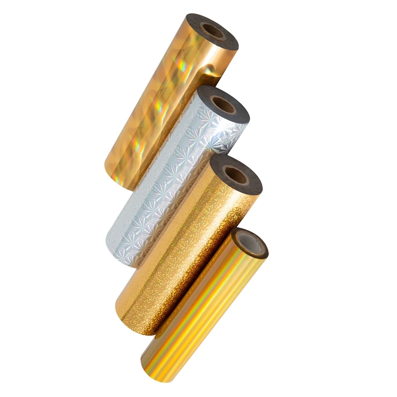 China manufacturer hot sell cheap price best quality PET base film hot stamping foil for paper PW7