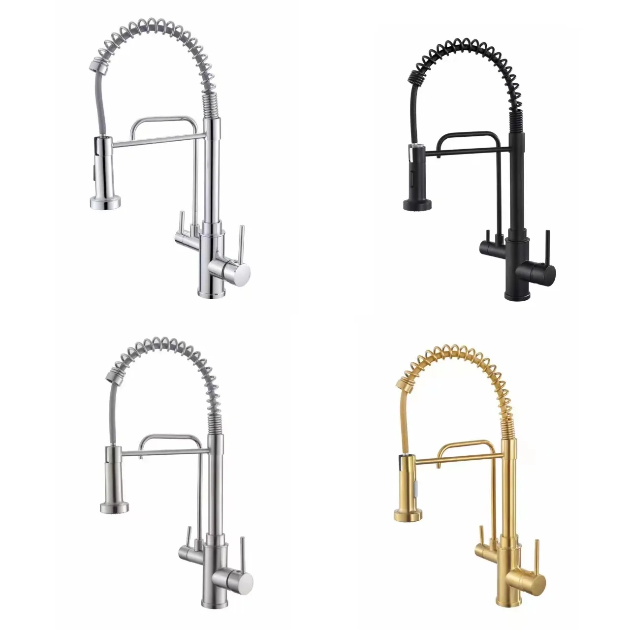 New Purification Kitchen Faucets Swivel Filter Pure Water Kitchen Crane Pull Down Nozzle Hot Cold Water Mixer Torneira Taps