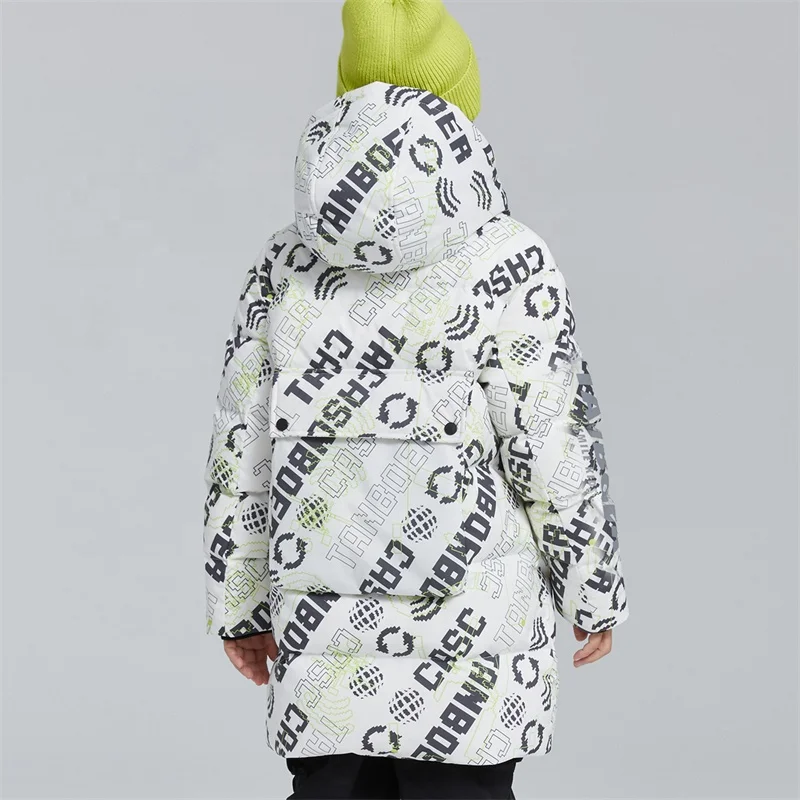 Boys down coat hooded warm children puffer jacket winter kids down jacket
