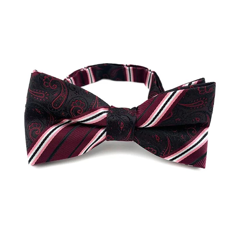 RTS  Business   Polyester Bowtie Classical  Butterfly Bow tie For Men With Gift Box