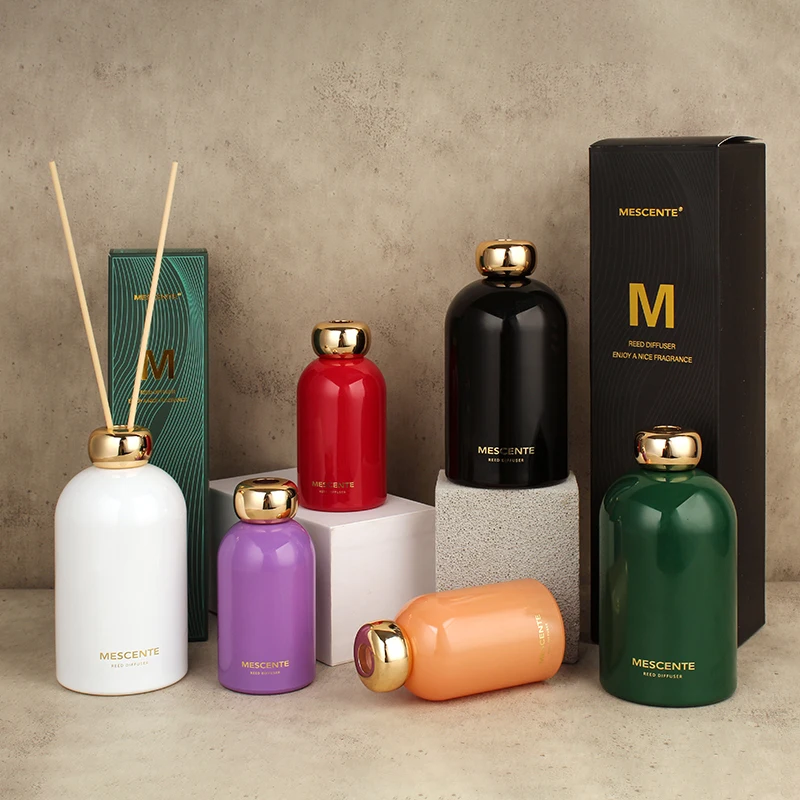 Mescente Hot Sale Air Fresh Unique 2024 Luxury Home Aroma Fragrance Private Label Reed Diffuser