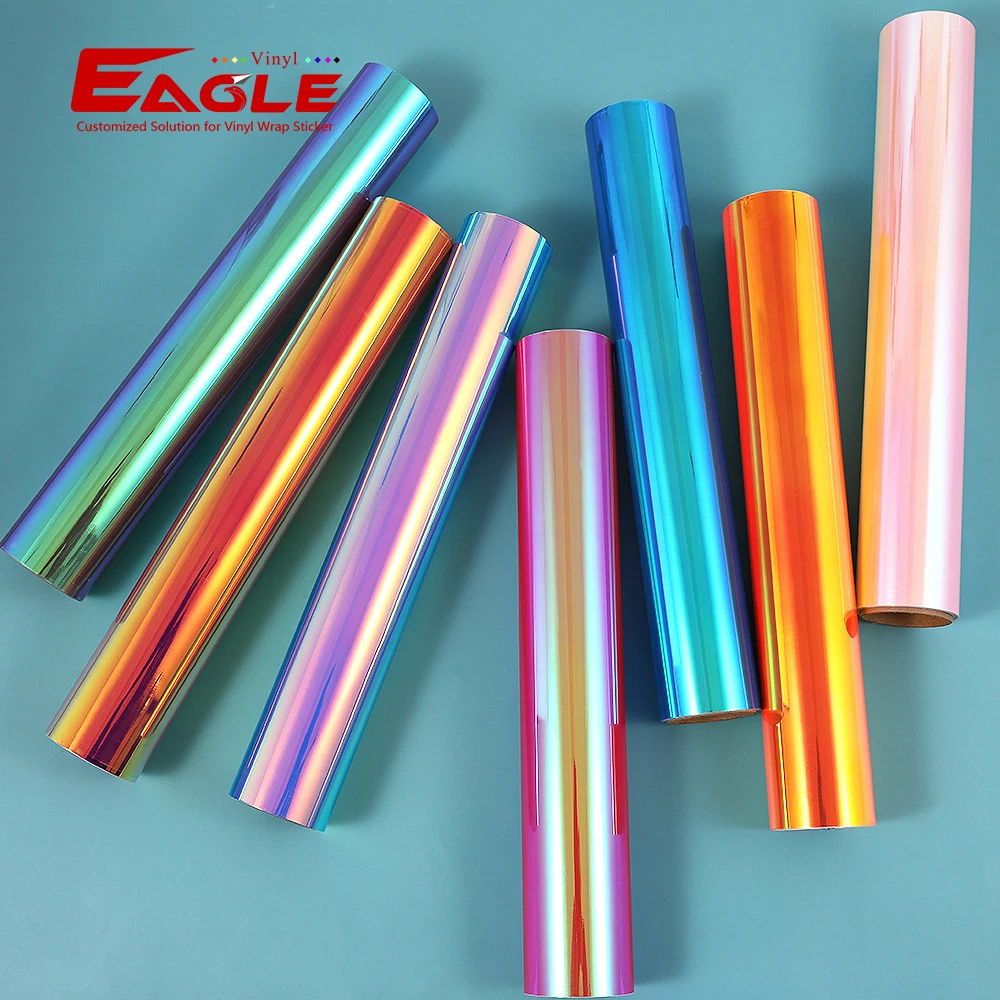 wholesale vinyl waterproof sticker pvc color opal self-adhesive vinyl rolls for vinyl cutting plotter cut