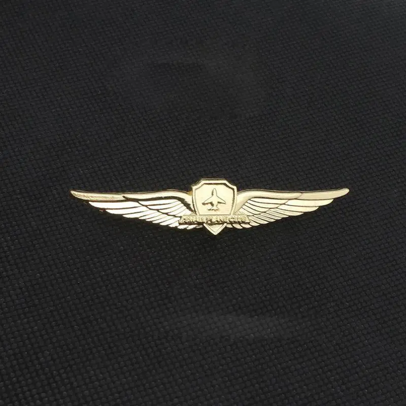 Manufacturer Design Your Own Cartoon Cute Anime Custom Metal Aircraft Airplane 3D Enamel Pin Badge Wings 3D Pin