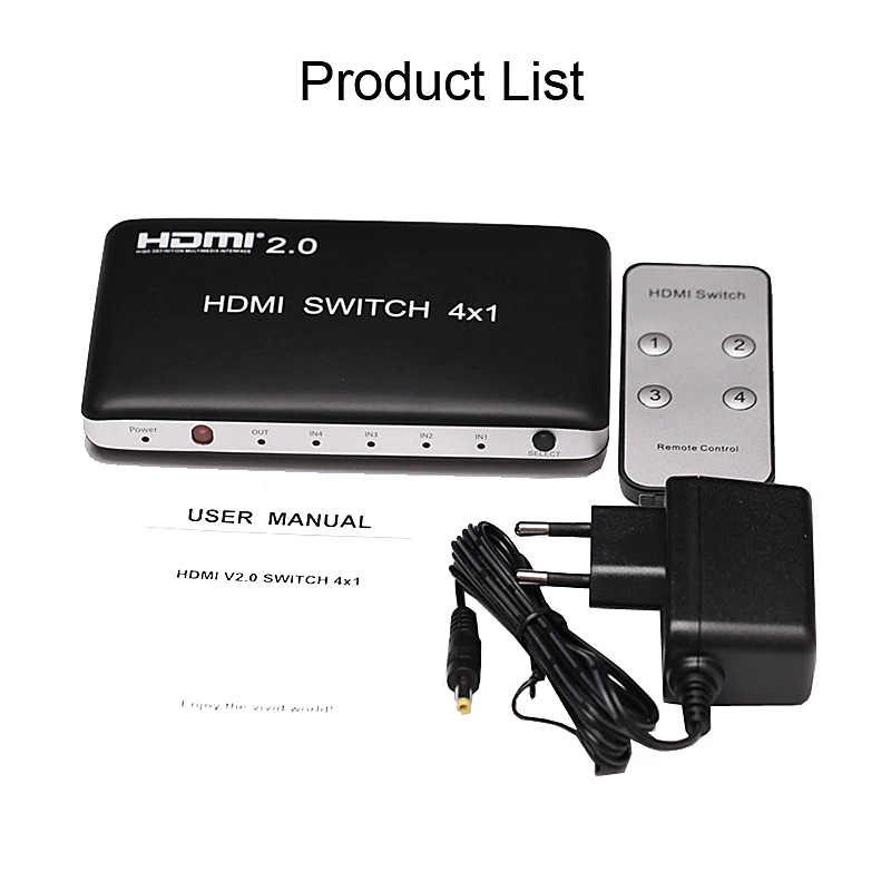 Коммутатор 4k HDMI 7x1 5x1 4x1 3x1