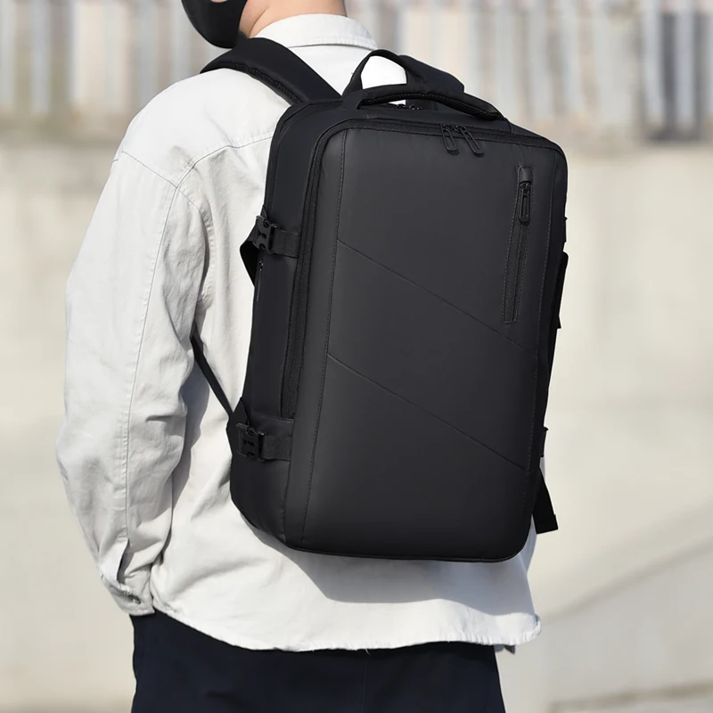 Fashion ENGLAND STYLE Minimalist Japan Style USB 15.6 Inch Laptop Backpack Travel  Business  Backpacks  Bag For Men