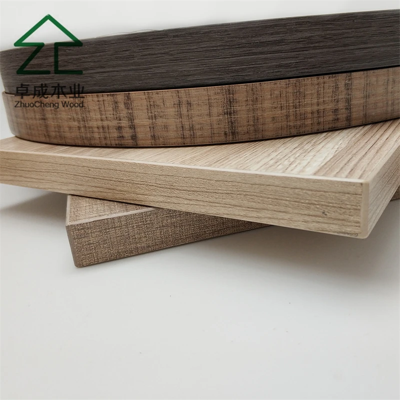 High gloss MDF PVC edge banding customized color plastic strips for furniture