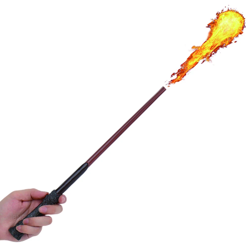 New Shoot Fireballs Halloween Stick Magic Wand with Fireball Spray Effect Real Wand Fire Ball Shooting, Wand Can Launch Fireball