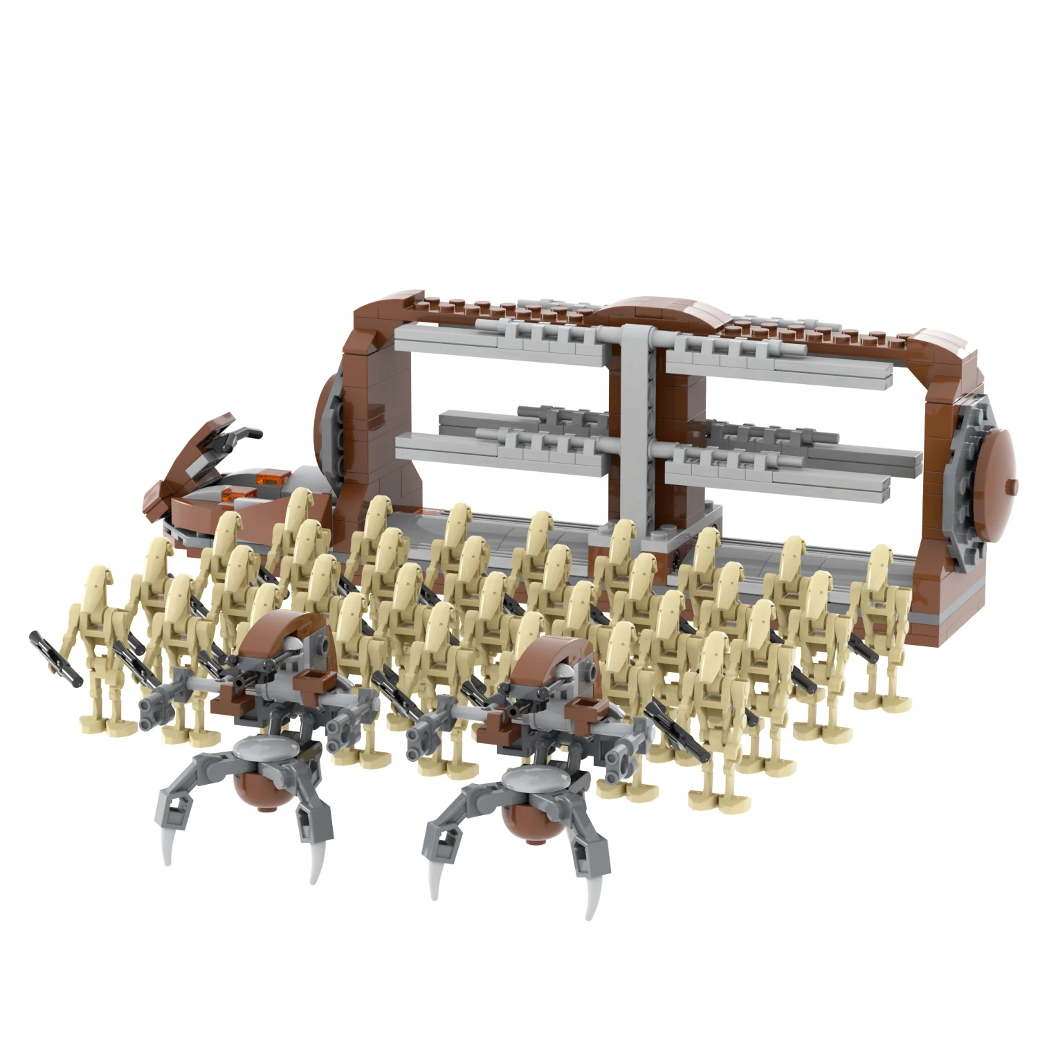 Hot space war Battle Droid Troop Carrier with Building Blocks Cool Set for Creative Play toys 48PCS set
