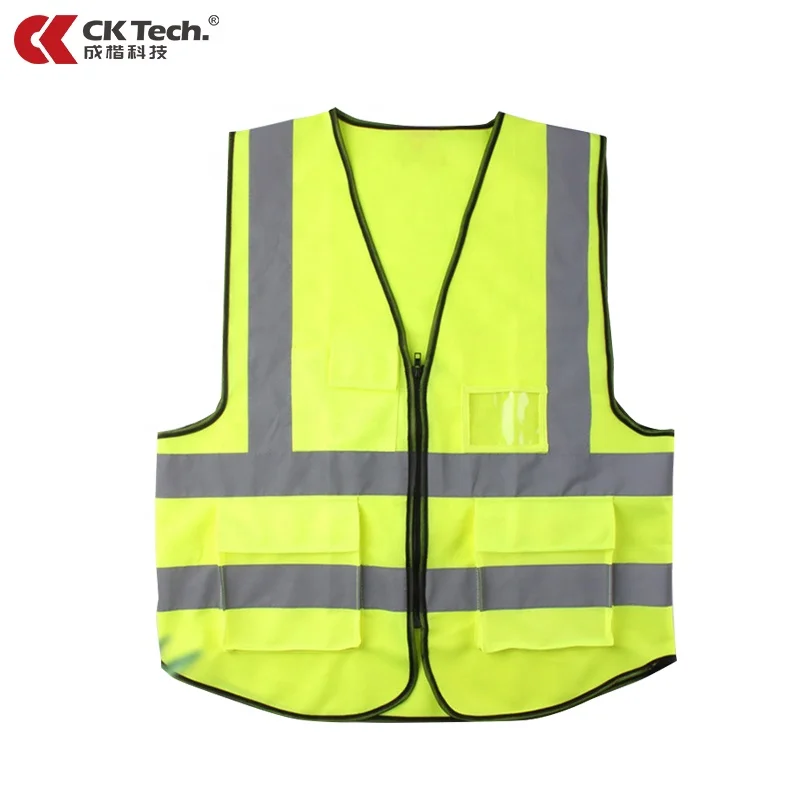 Wholesale High Visibility safety reflective vest safety vest construction reflective vest yellow