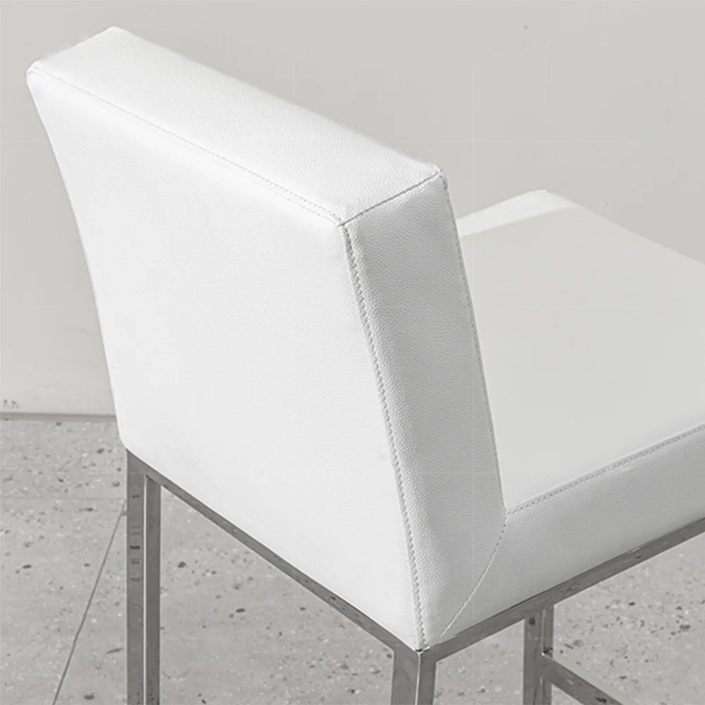 Nordic-Style Metal Dining Chair Bar Stool With Cushions Seat Perfect for Home Kitchens