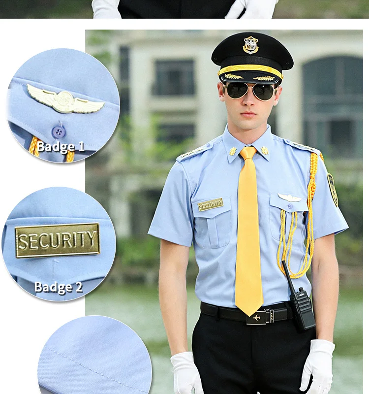 Security Company Hotel Officer Security Guard Uniforms Workwear Design