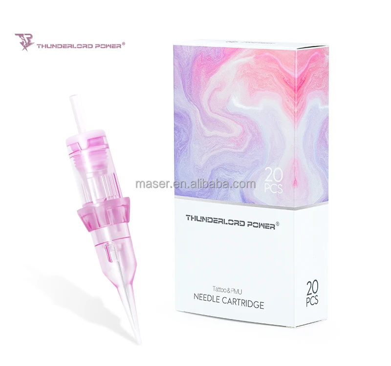 New Universal Cartridge Pink Needles for Biomaser Dermografo P90 New Permanent Makeup Tattoo Needles With Membrane
