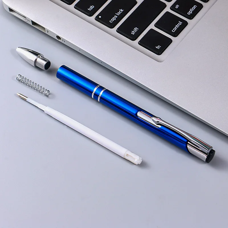 Ready to ship Aluminum metal pen customizable business signature pen advertising gift pen