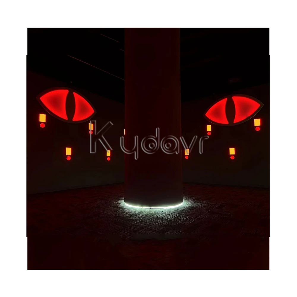 Large trade show activation interactive team activate hide big eye tracking games push button lights activity game for kids