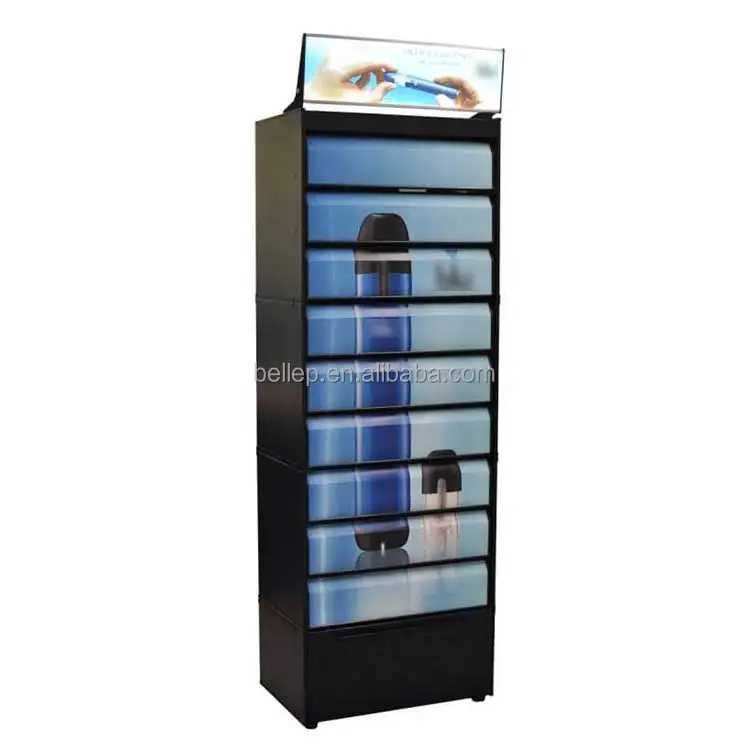 Стеллаж для сигарет в магазине табака шкаф со светодиодной