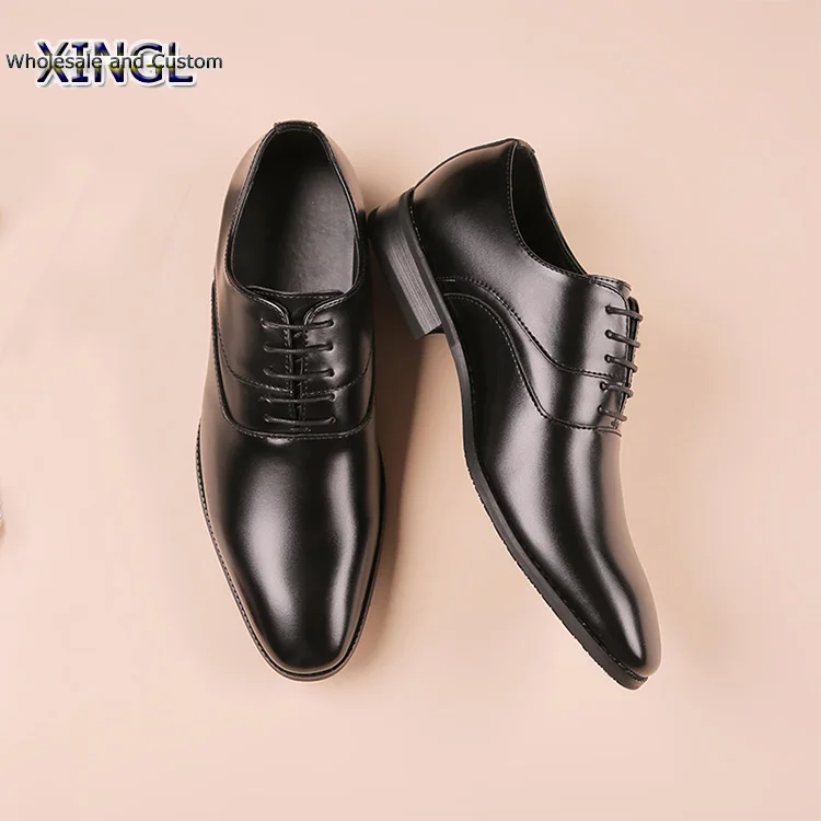 Christmas Gift Boyfriend Dress Mitzvah Shoes Guest Fashion Business Dress Shoes Luxury Rubber Wear Resistant Air Cushion Shoes