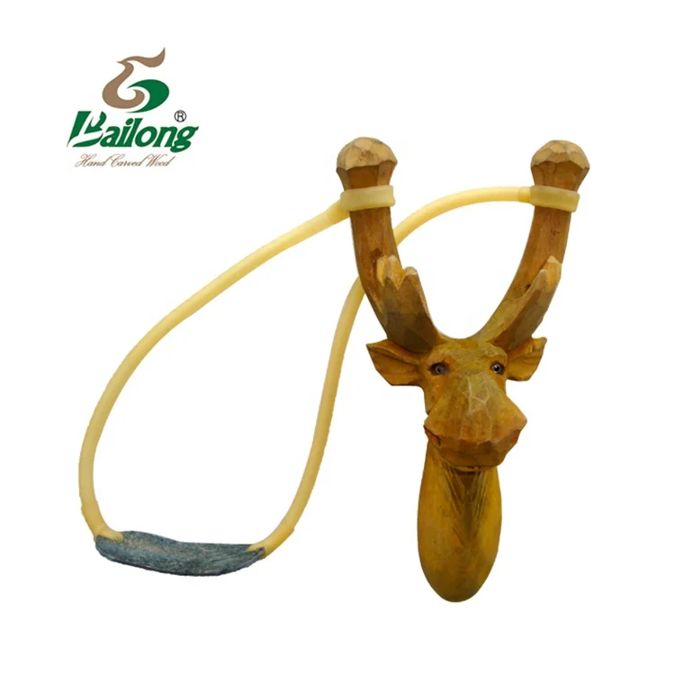 Direct 15 years factory CE standard hand carved catapult animal wooden sling shot