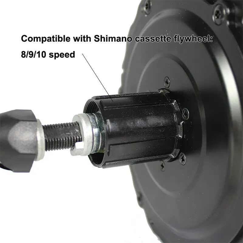 RisunMotor Ebike 48V 750W Ba Fang Brushless Geared Thread-on Cassette Fat Tire Hub Motor 175mm 190mm
