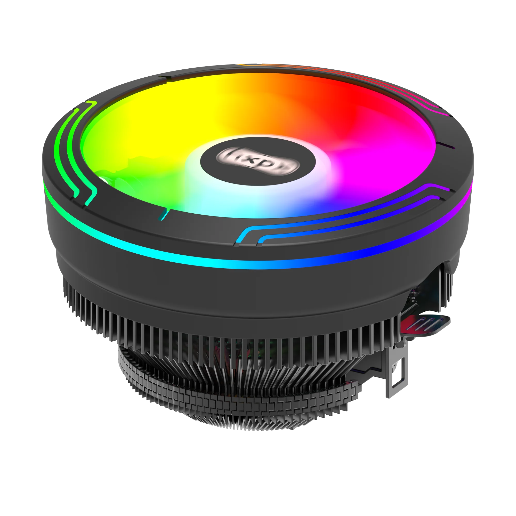 OEM Custom HXPX AP-E12A 12cm UFO ARGB CPU Cooling Black Heatsink 12v Unique Appearance PC Air Cooler air fans AURA-3PIN 3Pin