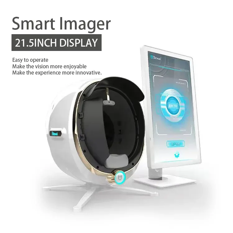 In stock Portable Wifi Smart Mirror Scanner 3d Facial Skin Analyzer Machine Digital Skin Beauty Analyzer Tester With Screen