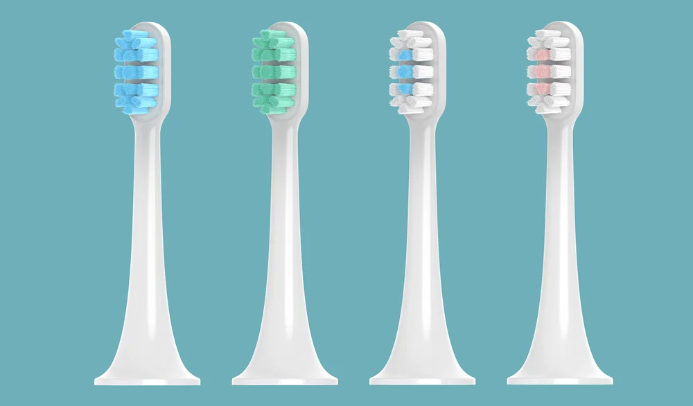 Degradable tooth brush head whitening tooth soft toothbrush head